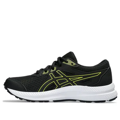 Asics (gs)  Contend 8 'black Bright Yellow' In Multi