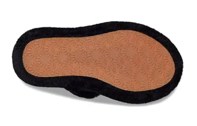 Ugg Oh Yeah Sheepskin Slingback Slippers In Black