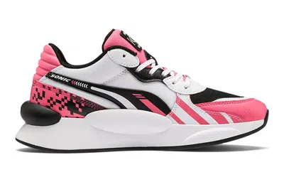 Puma (gs) Sonic X  Rs 9.8 Low Running Shoes Black/white/pink