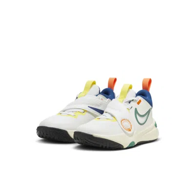 Nike (ps)  Team Hustle D 11 'sail Bicoastal Opti Yellow'