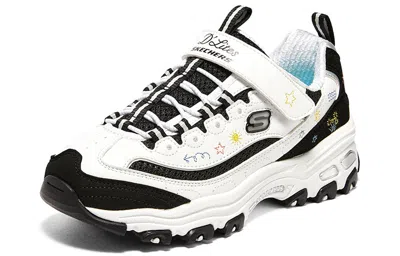 Skechers (gs)  Dlites 1.0 'black White' In Multi