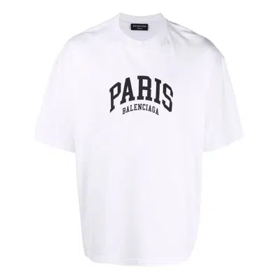 Balenciaga Cities Paris T-shirt Medium Fit 'white'