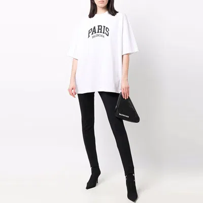 Balenciaga Cities Paris T-shirt Medium Fit 'white'