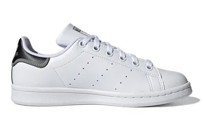 Adidas Originals (gs)  Stan Smith J Shoes 'white Black Grey' In White