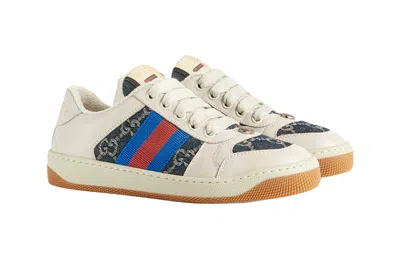 Gucci (wmns)  Screener 'gg Canvas - Denim Ivory' In Neutral