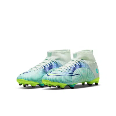 Nike (gs)  Mercurial Superfly 8 Academy Mg 'dream Speed - Barely Green Electro Purple' In Multi