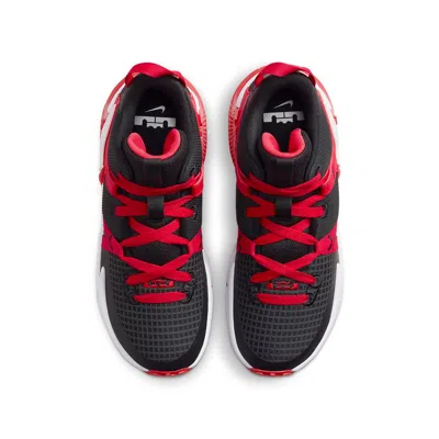Nike (gs)  Lebron Witness 7 Basketball Shoes 'black University Red White' In Multi