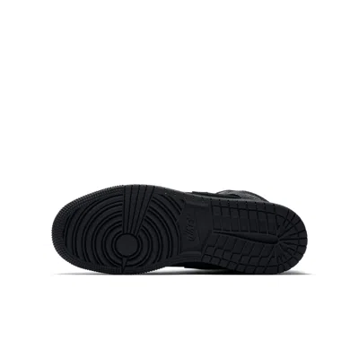 Air Jordan (gs)  1 Mid 'all Black'