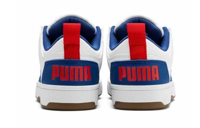 Puma (gs)  Rebound Layup Lo 'white Blue' In Metallic