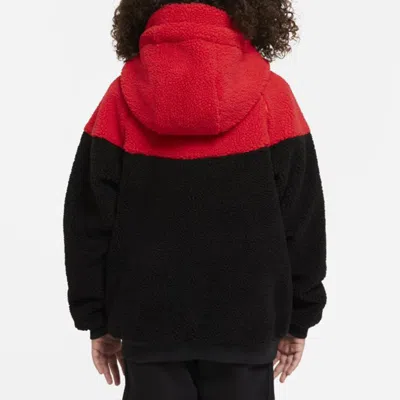 Nike (gs)  Kids Fleece Stay Warm Colorblock Hooded Jacket Boy Black