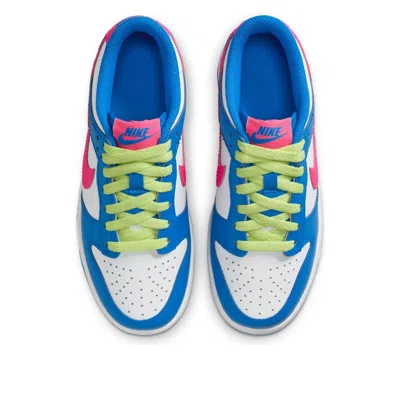 Nike (gs)  Dunk Low 'photo Blue White Light Lemon Twist Hyper Pink'