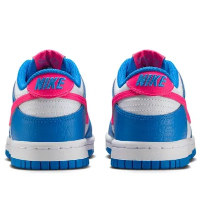 Nike (gs)  Dunk Low 'photo Blue White Light Lemon Twist Hyper Pink'