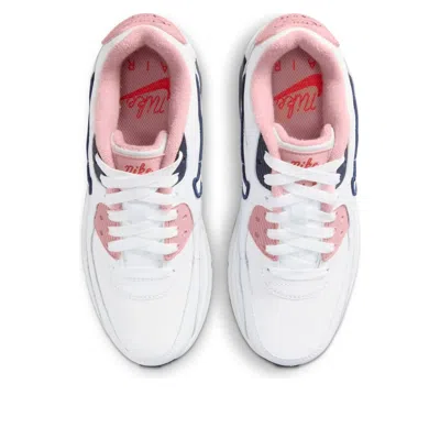 Nike (gs)  Air Max 90 Leather Se 'white Pink Glaze' In Multi