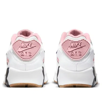 Nike (gs)  Air Max 90 Leather Se 'white Pink Glaze' In Multi