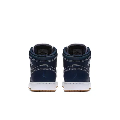 Air Jordan (gs)  1 Retro Mid 'obsidian' In Blue
