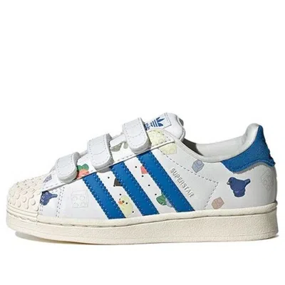Adidas Originals (ps) Adidas Superstar X Lego Shoes 'white Royal Blue'