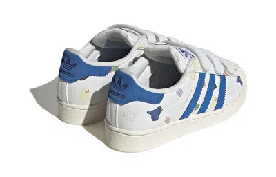Adidas Originals (ps) Adidas Superstar X Lego Shoes 'white Royal Blue'