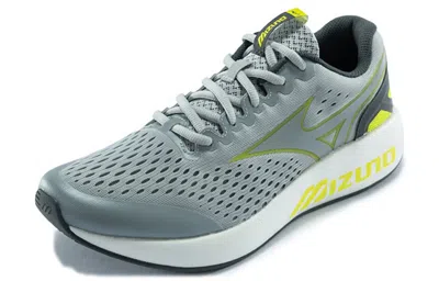 Mizuno Pi Ec Low-top Grey/yellow In Gray