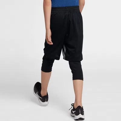 Nike (gs)  Training Breathable Logo Sports Shorts Boy Black