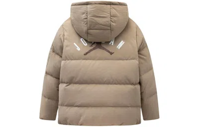 Air Jordan (gs)  Jumpman Puffer Jacket 'beige' In Brown