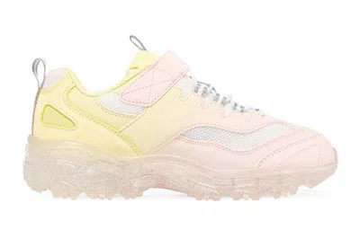 Skechers (gs)  Ice D'lites 'pink Yellow' In Multi