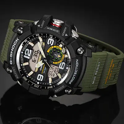 Casio G-shock Mudmaster 'black Olive' In Green