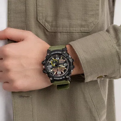 Casio G-shock Mudmaster 'black Olive' In Green