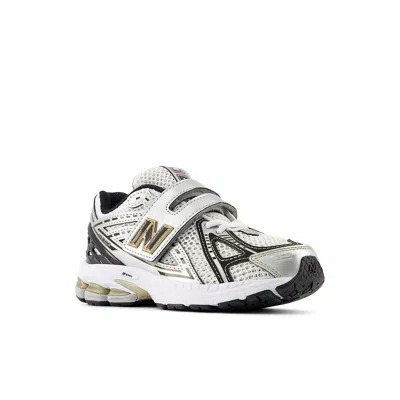 New Balance (ps)  1906 Hook & Loop 'silver Metalic' In White