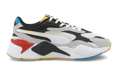 Puma Rs-x Big Boys Black White Red Low Tops Sports Shoe 'black White Gray'