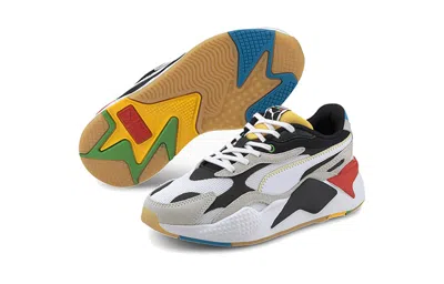 Puma Rs-x Big Boys Black White Red Low Tops Sports Shoe 'black White Gray'