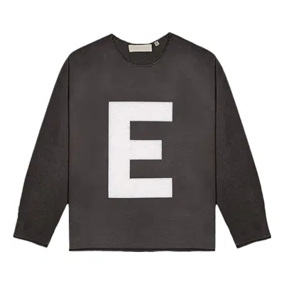 Essentials (gs) Fear Of God  Ss22 Big E Sweater Iron In Black