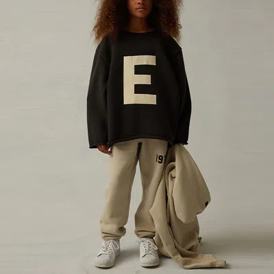 Essentials (gs) Fear Of God  Ss22 Big E Sweater Iron In Black