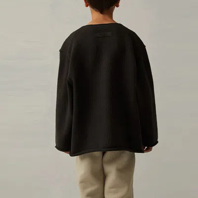 Essentials (gs) Fear Of God  Ss22 Big E Sweater Iron In Black