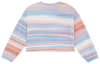 New Balance (wmns)  At Printed Fleece Crew 'white Multi' In Multi