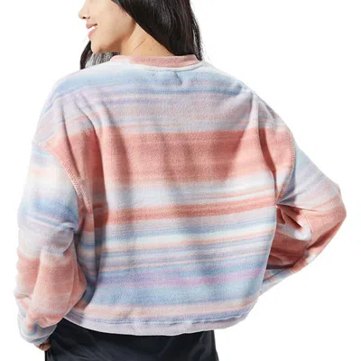 New Balance (wmns)  At Printed Fleece Crew 'white Multi' In Multi