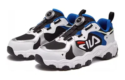 Fila (gs)  Athletic Running Shoes 'white Blue Black' In Red