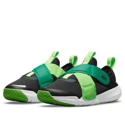 Nike (ps)  Flex Advance Low-top Black/green In Black
