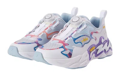 Fila (gs)  Boa Running Sneakers 'white Blue Pink' In Multi