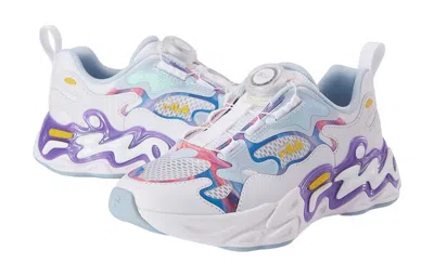 Fila (gs)  Boa Running Sneakers 'white Blue Pink' In Multi