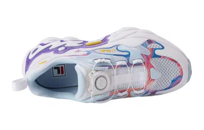 Fila (gs)  Boa Running Sneakers 'white Blue Pink' In Multi