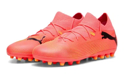 Puma (gs)  Future 7 Match Mg Soccer Sneakers 'pink' In Orange