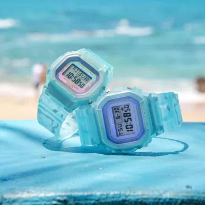 Casio Unisex Summer Lovers Series Waterproof Slv-21b-2pfc Couple Sports Shockproof Blue Digital