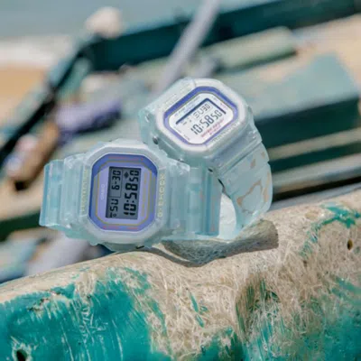Casio Unisex Summer Lovers Series Waterproof Slv-21b-2pfc Couple Sports Shockproof Blue Digital
