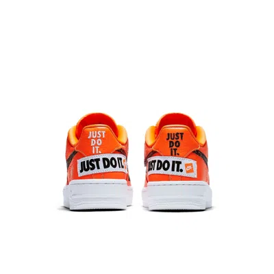 Nike (gs)  Air Force 1 '07 Premium 'just Do It' In Orange