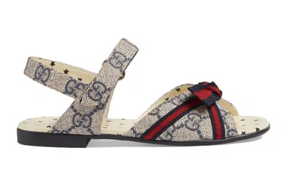 Gucci (gs)  Gg Sandals 'beige Blue' In Multi