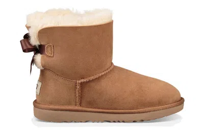 Ugg Mini Bailey Bow Ii (big Kids) Chestnut In Brown