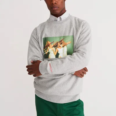 Noah Ny X Roxy Music Crewneck Sweatshirt 'grey' In Gray