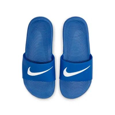 Nike (gs)  Kawa Slide Blue White Slippers