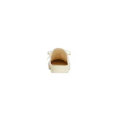 Balenciaga Paris Mules 'white Destroyed Cotton And White Rubber' In Neutral
