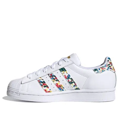 Adidas Originals (gs)  Superstar Shoes 'white Multi-color'